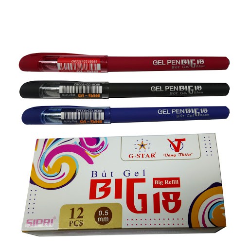 Hộp 12 cây viết gel g-star big-18