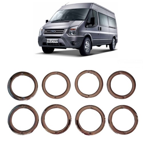 Bộ ốp trang trí lọc máy lạnh mạ crom xe ford transit 2014-2019
