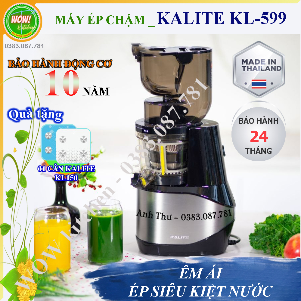 [KALITE KL-599] Máy ép chậm Kalite KL 599 - xuất xứ Thái Lan