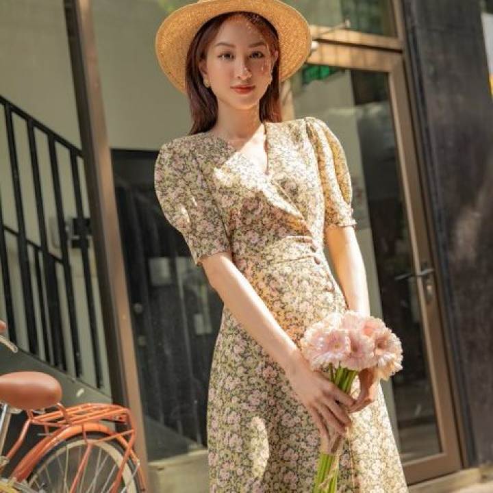 OLV – Đầm Livia Floral Midi – OLV ,SKU : 1343828764_VNAMZ-5523851576 >>>🇻🇳 Top1Vietnam 🛒>>> lazada.vn 🇻🇳🇻🇳🇻🇳🛒🛍🛒