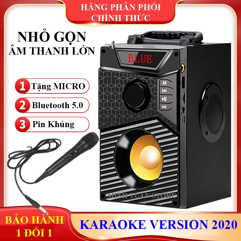 Loa A300 Cao Cấp+ TẶNG MIC HÁT, Loa Hat Karaoke Bluetooth Cầm Tay