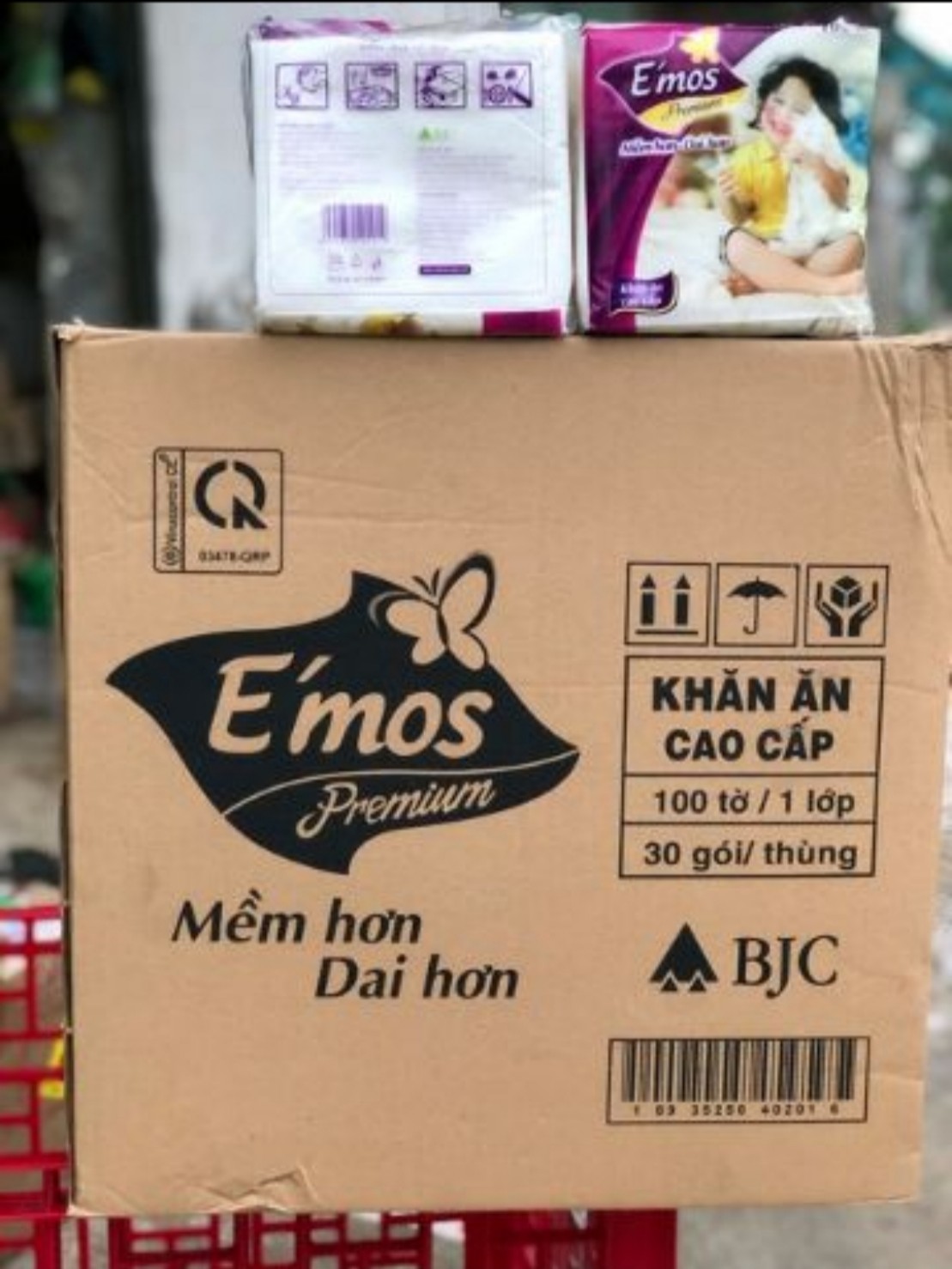 HCM - Giấy vuông E'mos 100 tờ
