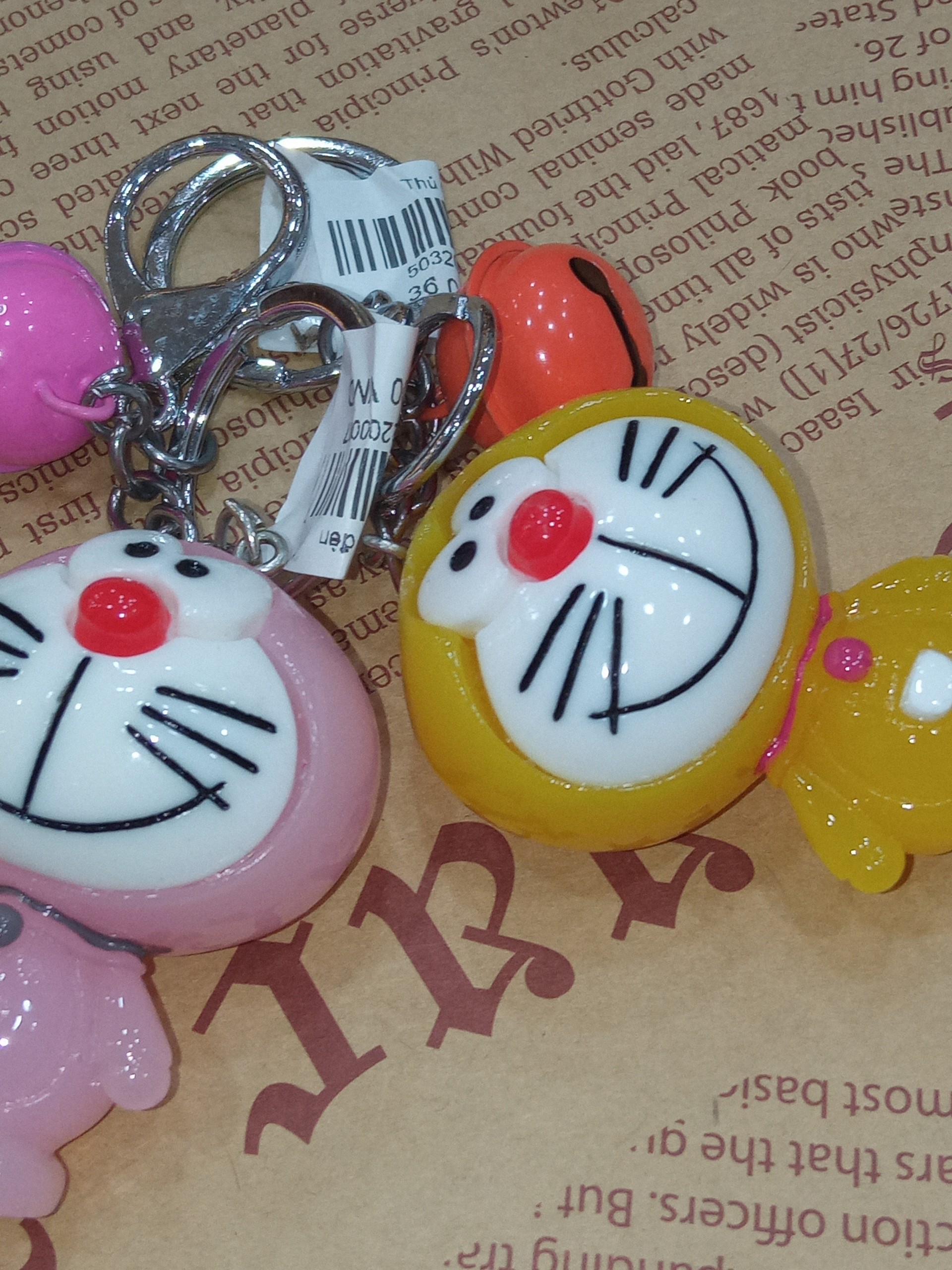 Móc khóa hình Doraemon có đèn nhấp nháy