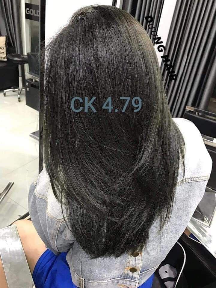 Nhuộm màu Rêu đen không tẩy (không tẩy tóc) (kèm trợ nhuộm và găng tay)