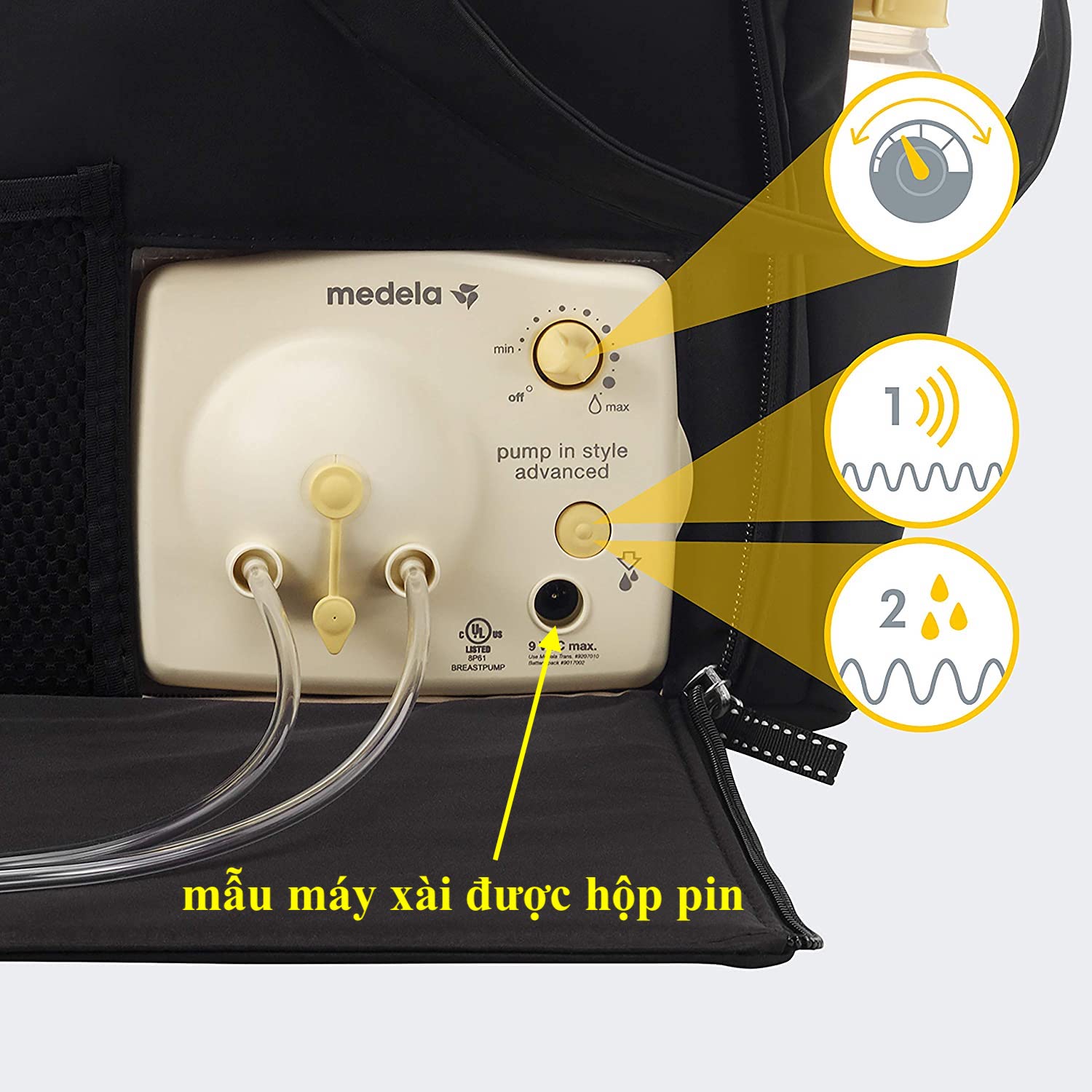 Hộp pin máy hút sữa Medela Pump in Style Advanced, Maxflow