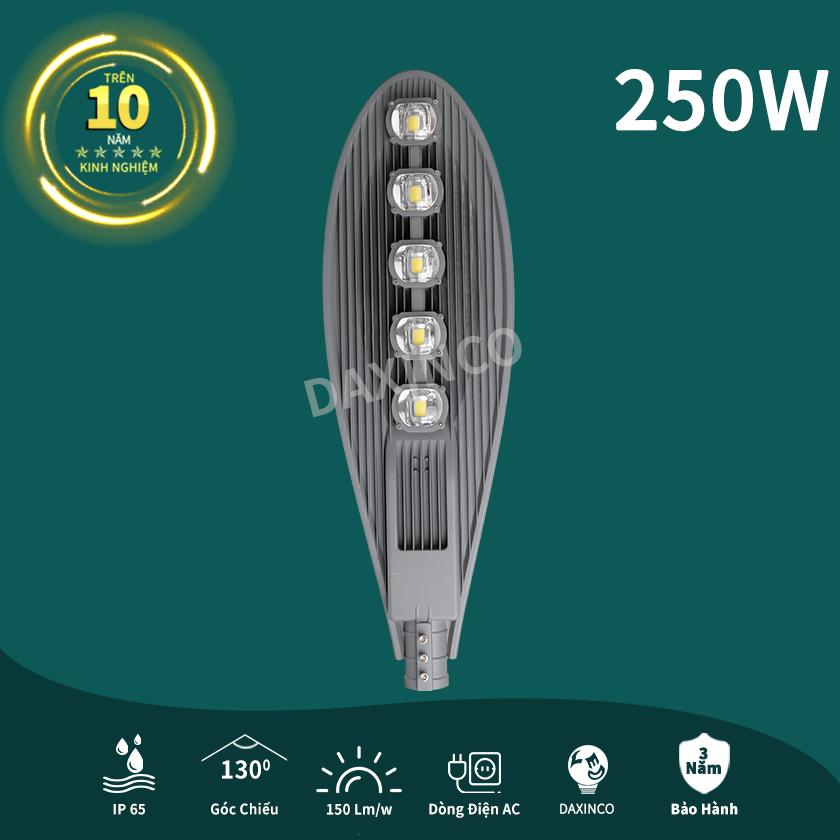 Đèn đường LED 250W Daxinco kiểu chiếc Lá