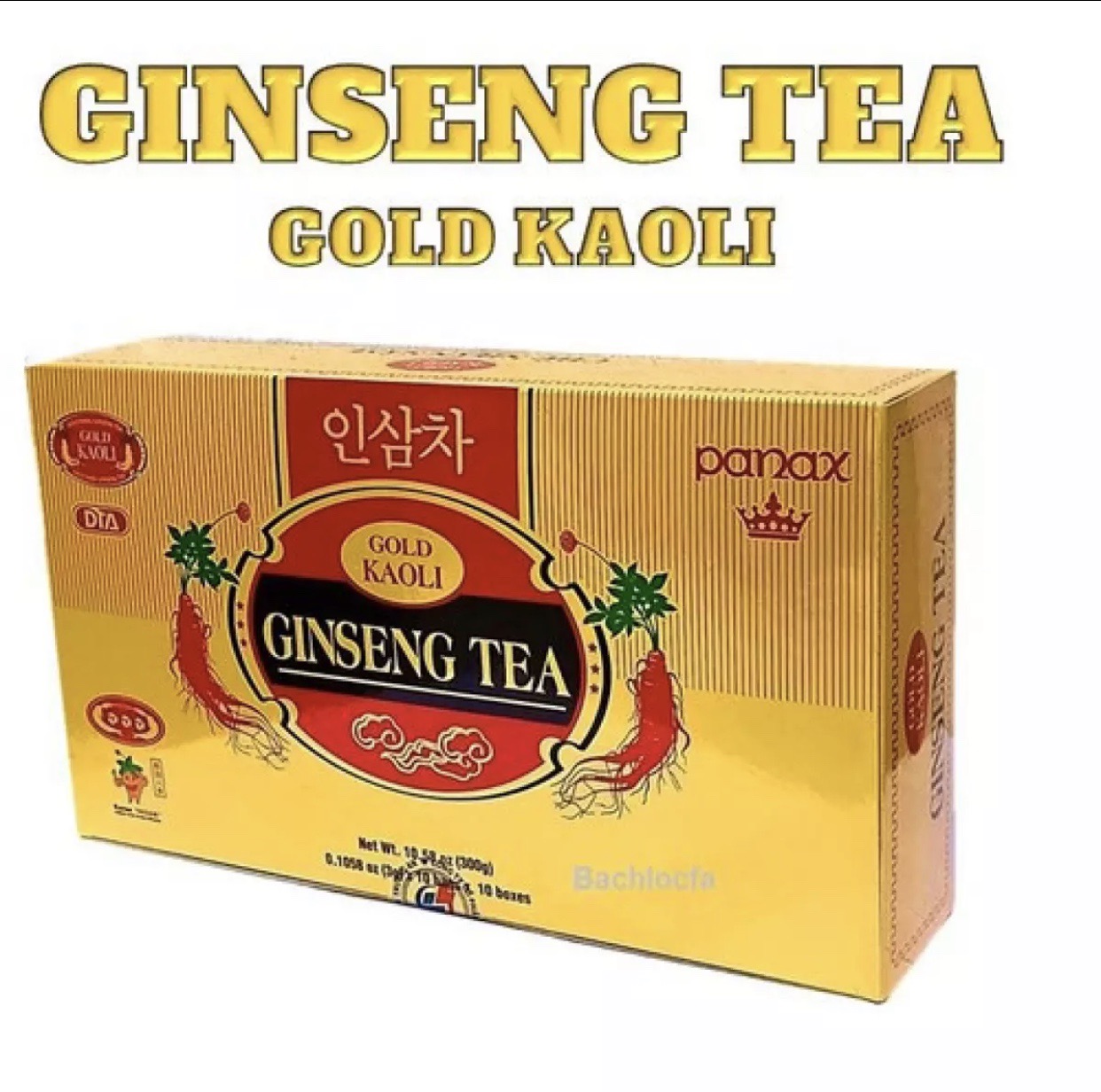 [Quà Tặng Tết sang trọng] Chè Sâm GoldKaoli Hộp lớn 300g (100 gói x 3g)- giúp bổ dưỡng sức khỏe, phòng chống các bệnh gan, thận, điều hòa huyết áp - Chè Sâm Gínseng tea