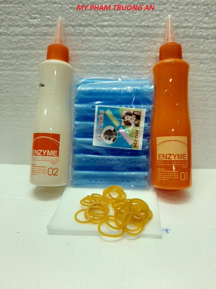 TẶNG KÈM TRỤC-GIẤY-CHUN-Thuốc Uốn Tóc- Uốn Nóng-Uốn Lạnh- Enzyme Multi Texture Hàn Quốc