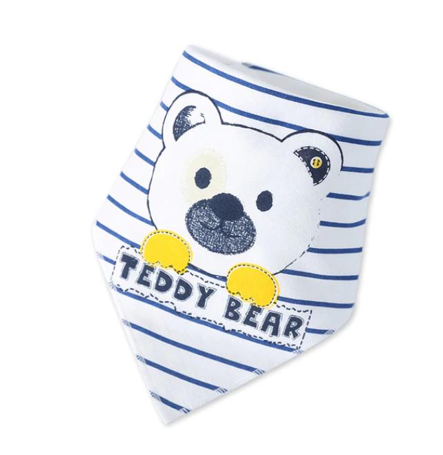 Khăn Yếm Tam Giác Cotton 2 Lớp Cho Bé