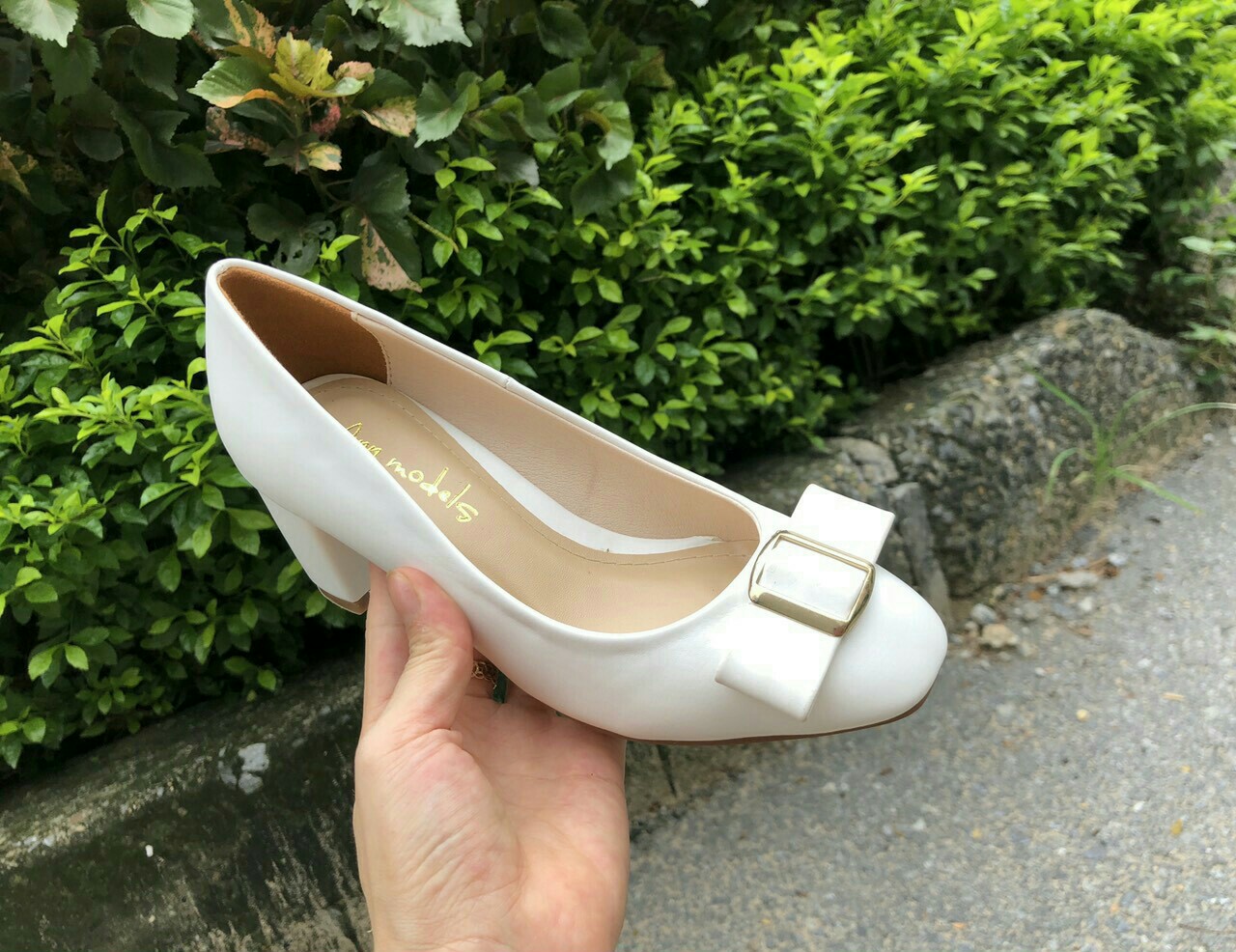 Giày cao gót 5 phân mũi vuông gót trụ