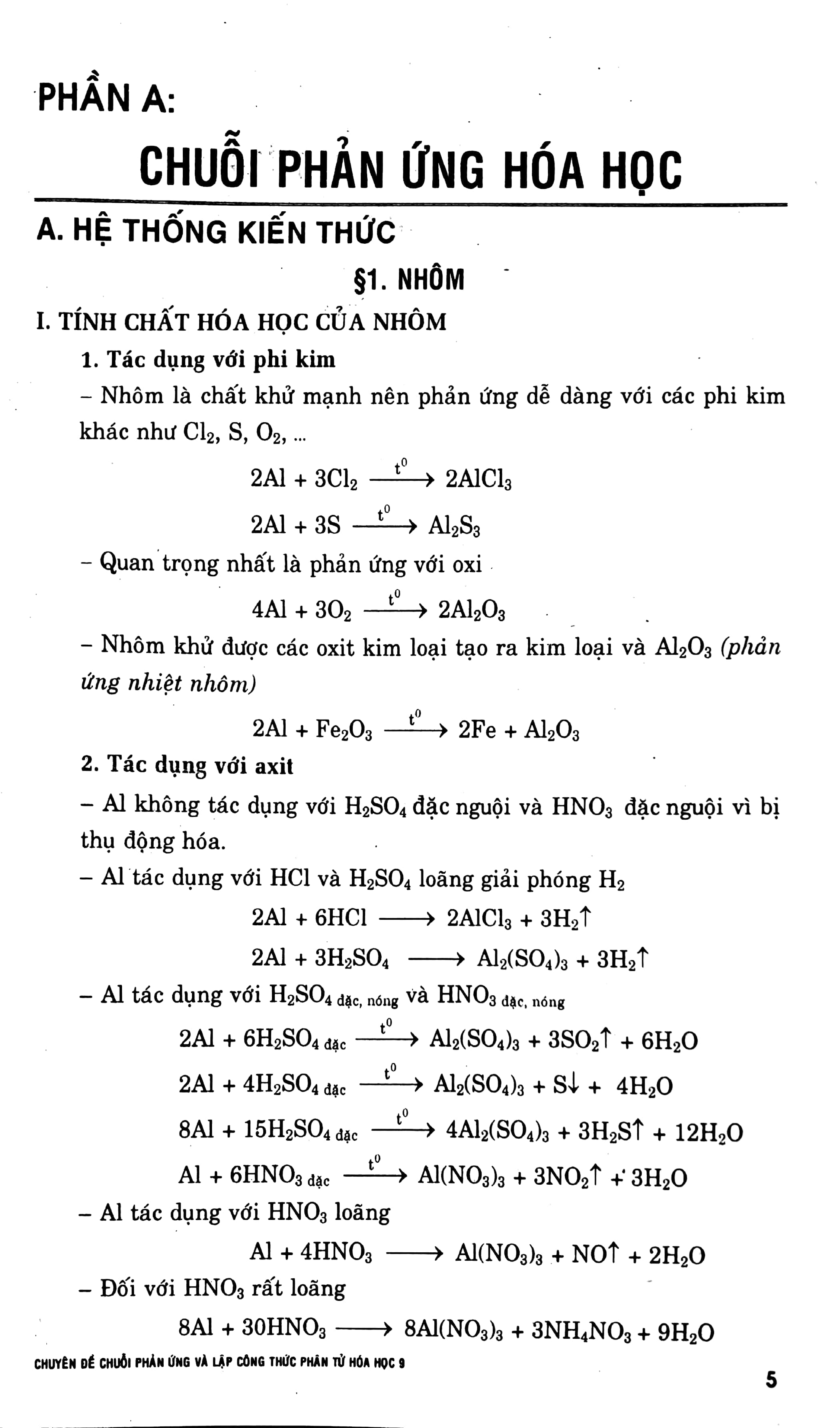Fahasa - Chuyên Đề Chuỗi Phản Ứng - Lập Công Thức Phân Tử Hóa Học 9