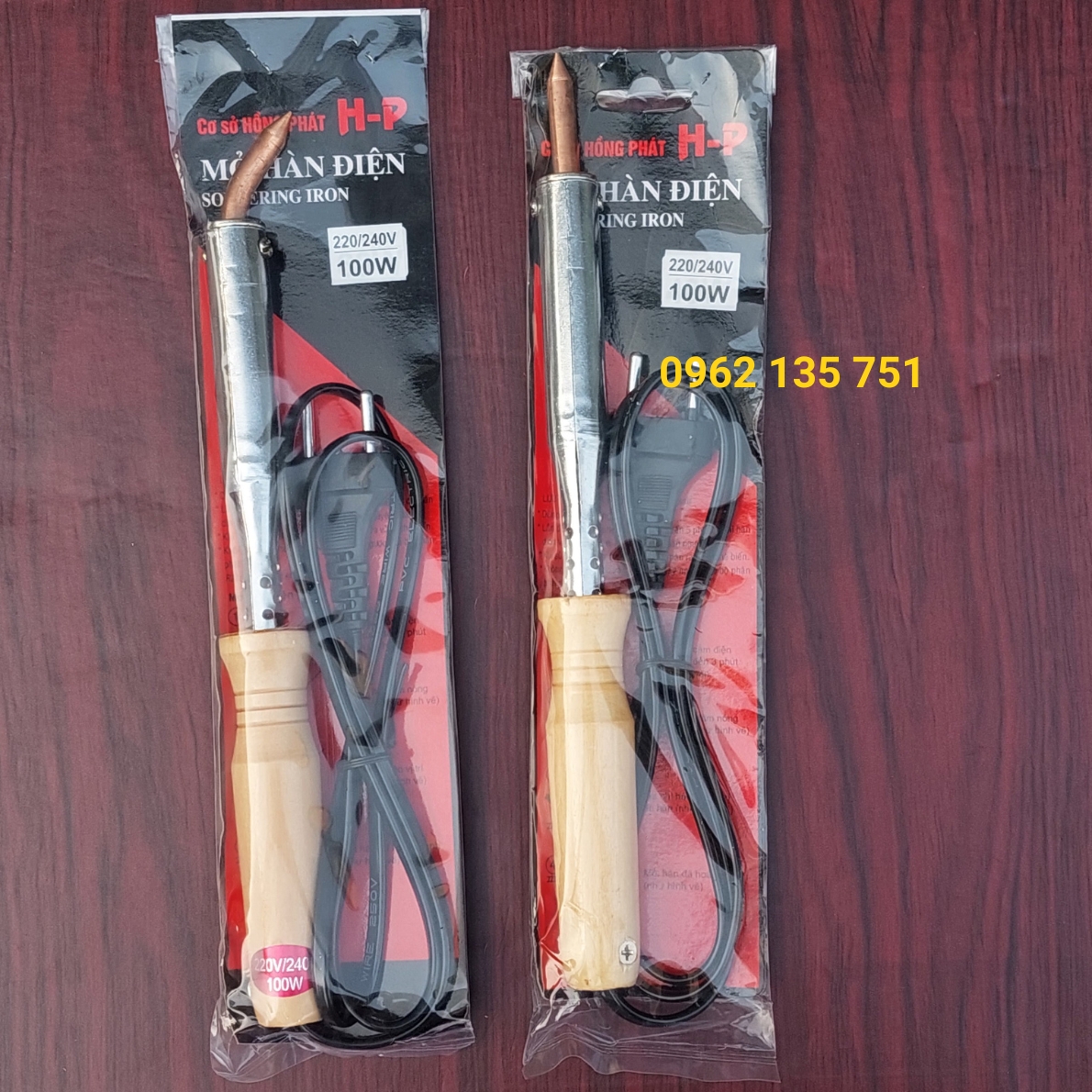 Mỏ hàn điện cán gỗ 100W