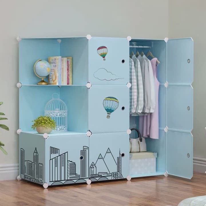 [HCM]Tủ nhựa ghép - 9 ô