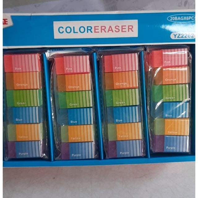 1 vĩ gôm mầu,  6 cục
