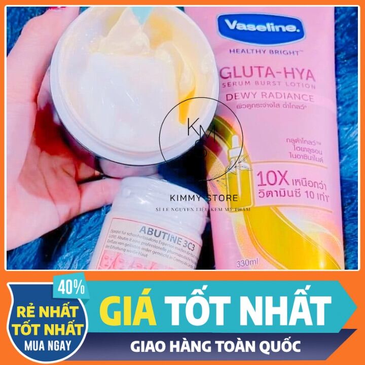 Combo kem bạch ngọc liên và Abutine 3C3