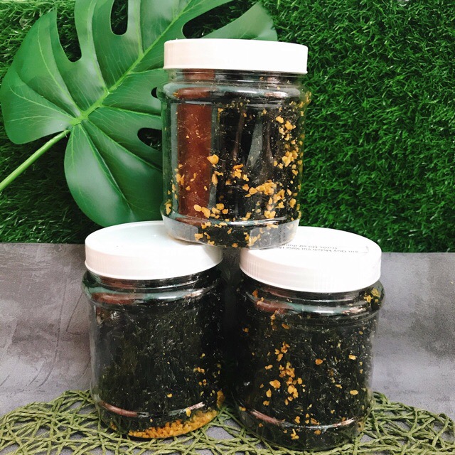 Combo 4 hủ RONG BIỂN CHÁY TỎI (~120gr/hủ)