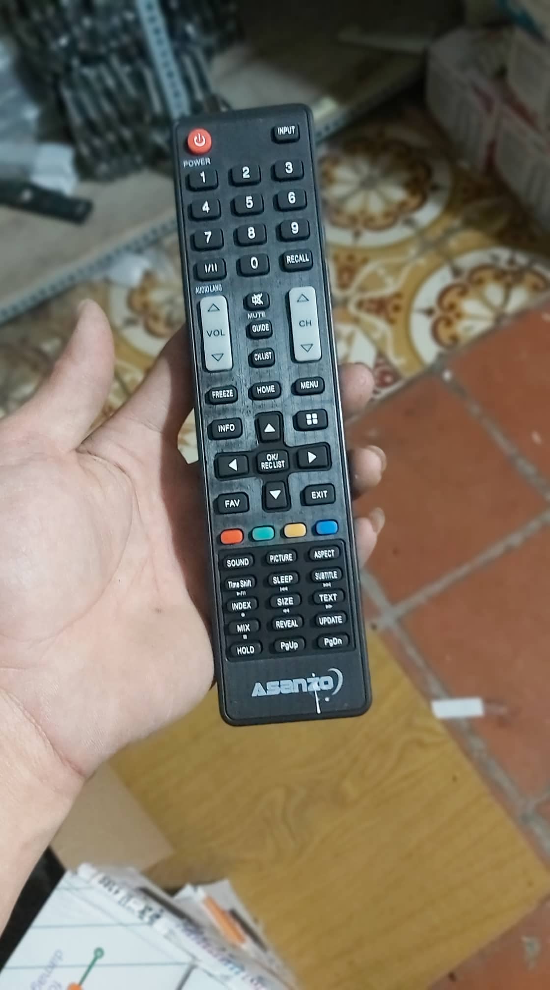 điều khieerrnh ti vi asanzo ghi