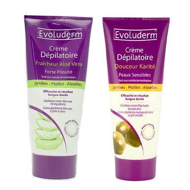 Tẩy lông Evoluderm Douceur Karitté cho da nhậy cảm 150ml - Pháp