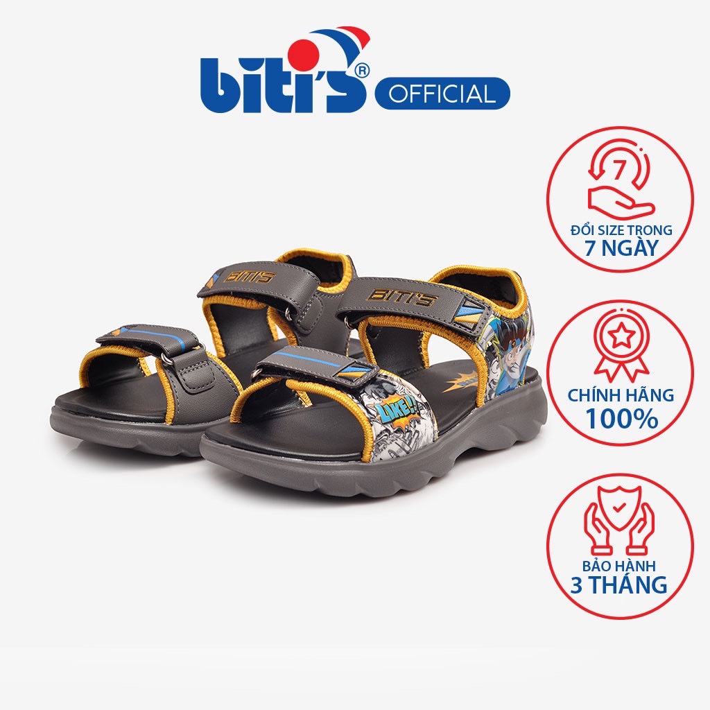 Sandal Biti's dép Bé Trai DEB009600DOO XAM (xám)