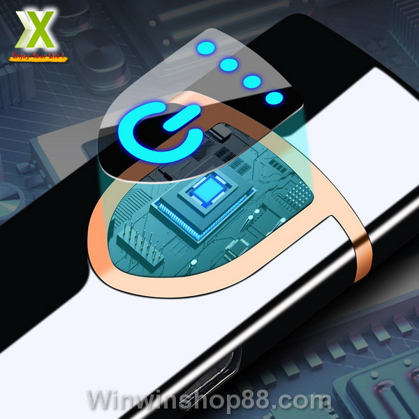 [HCM]Bật lửa điện cảm ứng vân tay siêu mỏng gọn - Màu ngẫu nhiên