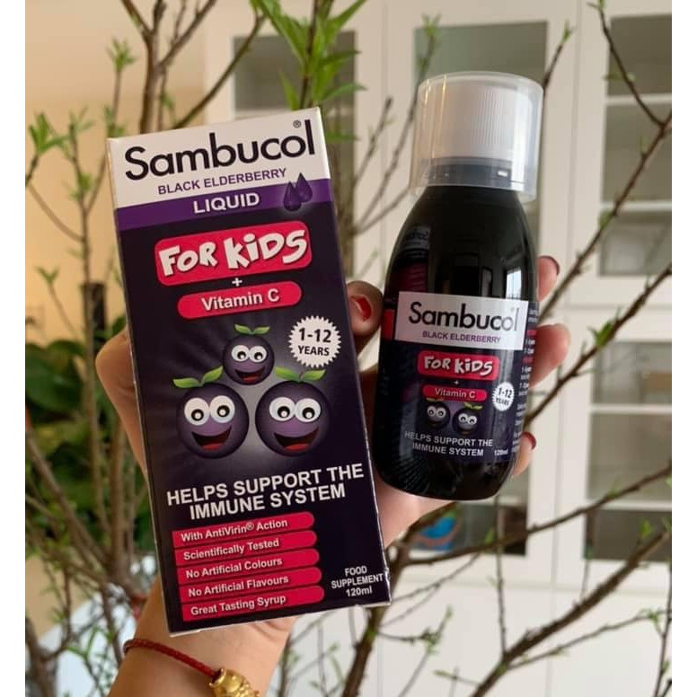 Tăng sức đề kháng sambucol for kids 120ml
