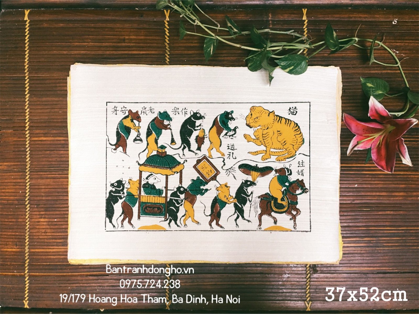 Tranh Đông Hồ Đám cưới chuột