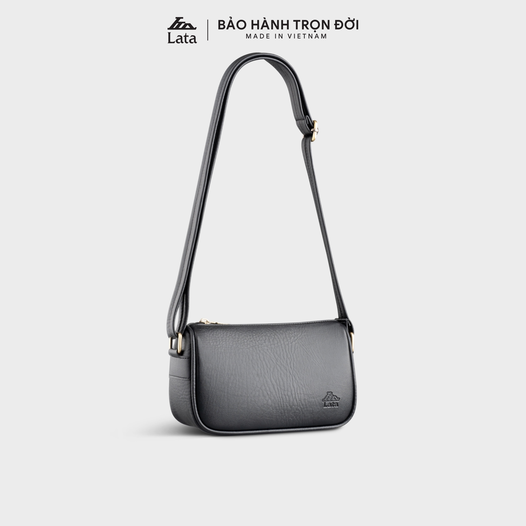 Túi đeo chéo da nữ dáng ngang lata hn119