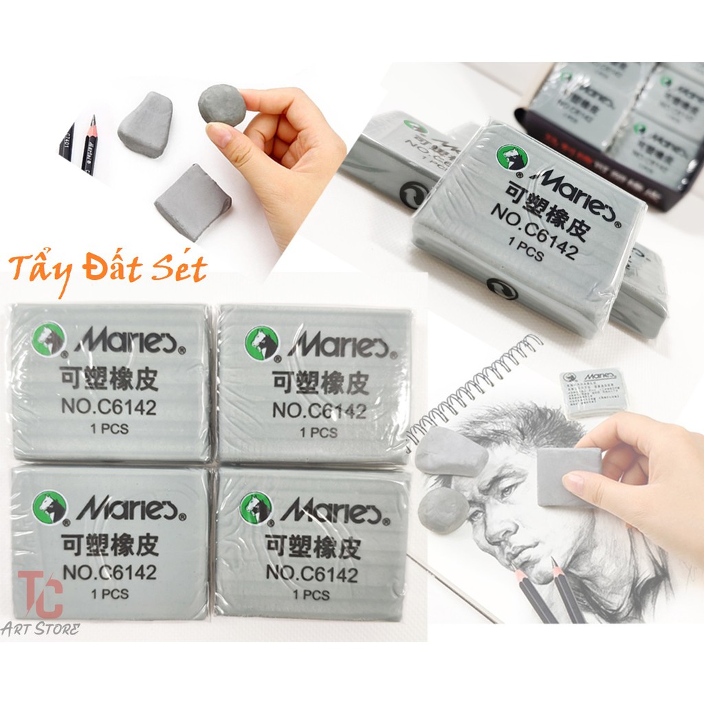 [ Tc Art ] Tẩy Đất Sét Maries