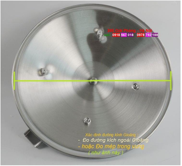 Gioăng nồi áp suất Supor 2 tay cầm (tròn đặc)