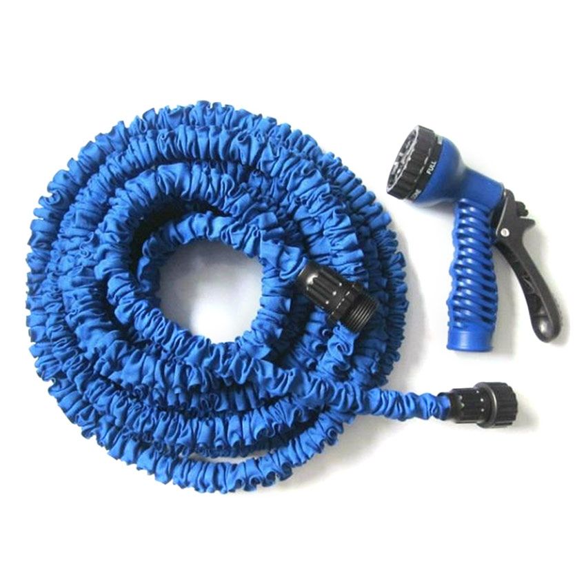 Vòi xịt nước dãn nở 30m rửa xe, tưới cây cực tiện ích, Vòi Xịt Nước Giãn Nở Thông Minh Magic Hose 30M Cao Cấp. Vòi xịt rửa xe - sân vườn tăng áp-Bộ vòi xịt nước rửa xe giãn nở 30m-50ft TPE(Có kèm đầu xoay tăng áp)