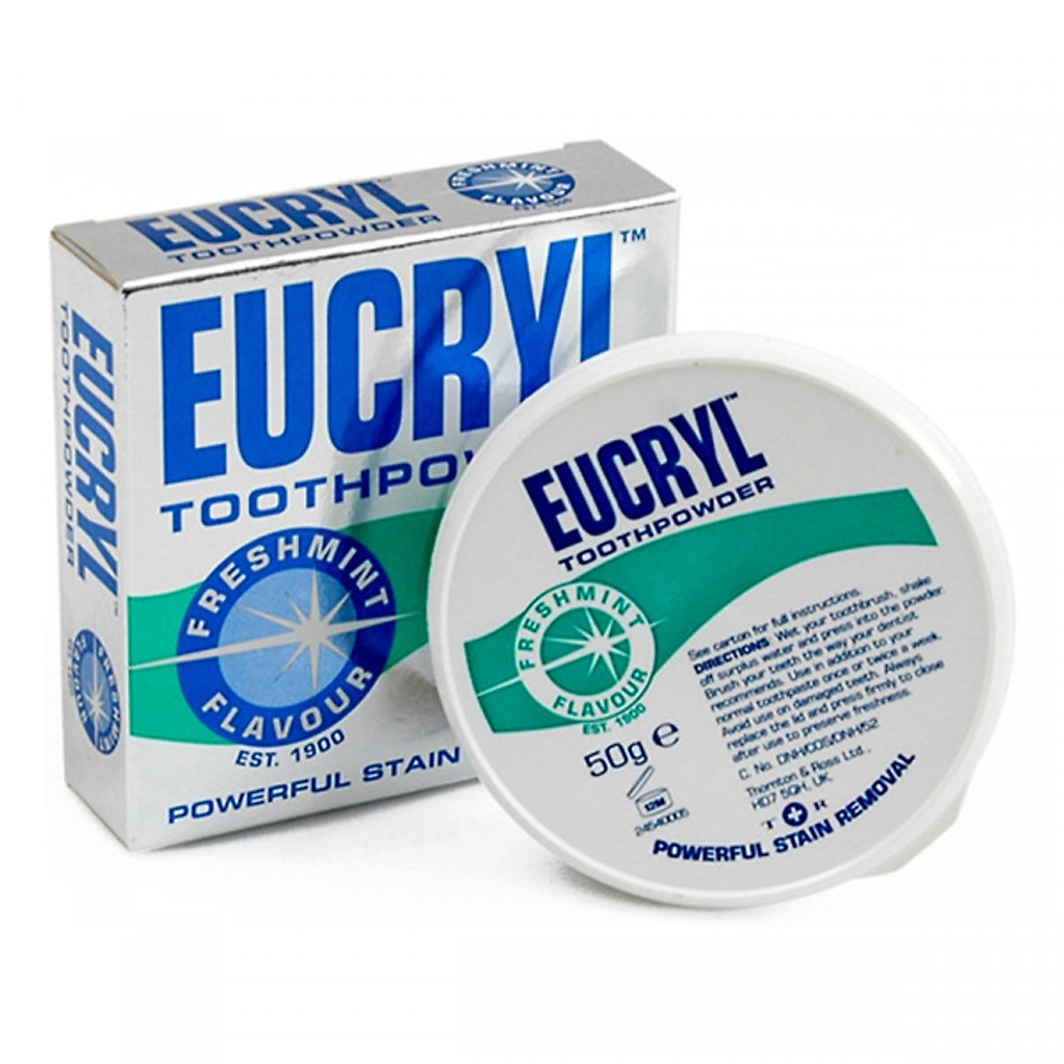 Bột tẩy trắng răng Eucryl 50 gram