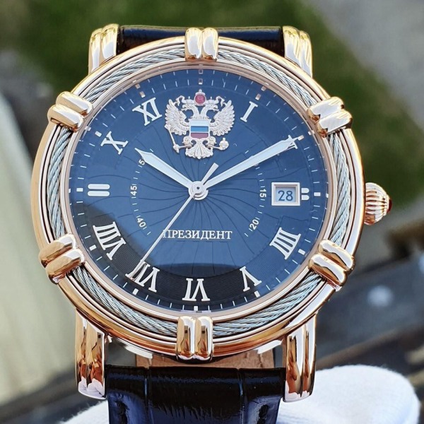 Đồng hồ Poljot nam thương hiệu Nga,dây da chạy pin kim trôi sang trọng lịch sự quá chất bán chạy