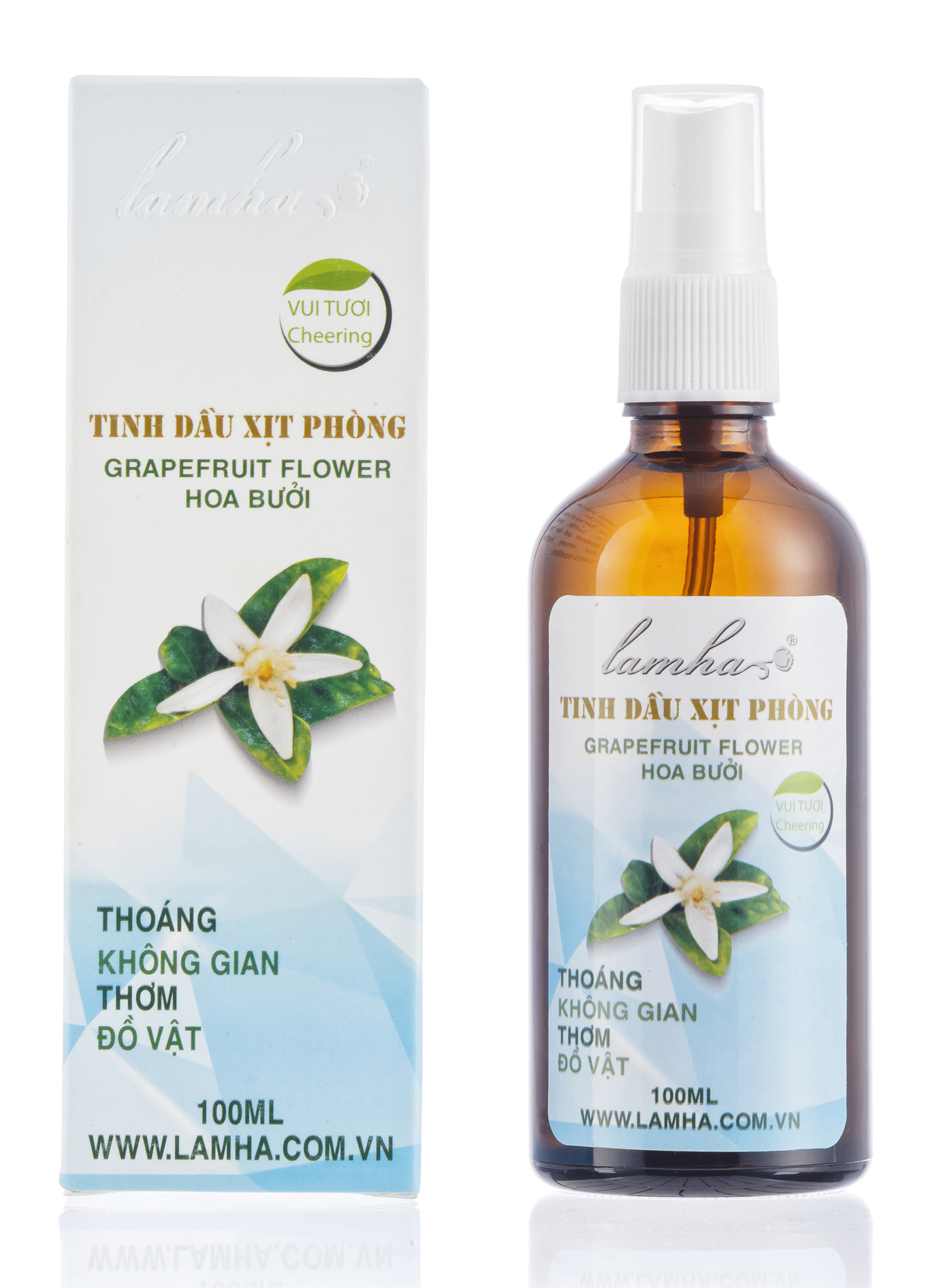 Tinh dầu xịt phòng Hoa Bưởi 100ml - Lam Hà