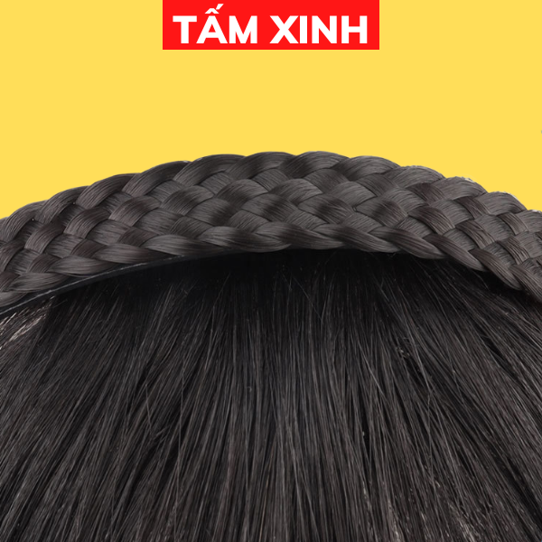 Bờm mái thưa giả nữ đẹp làm từ tóc thật - BỜM MÁI THẬT