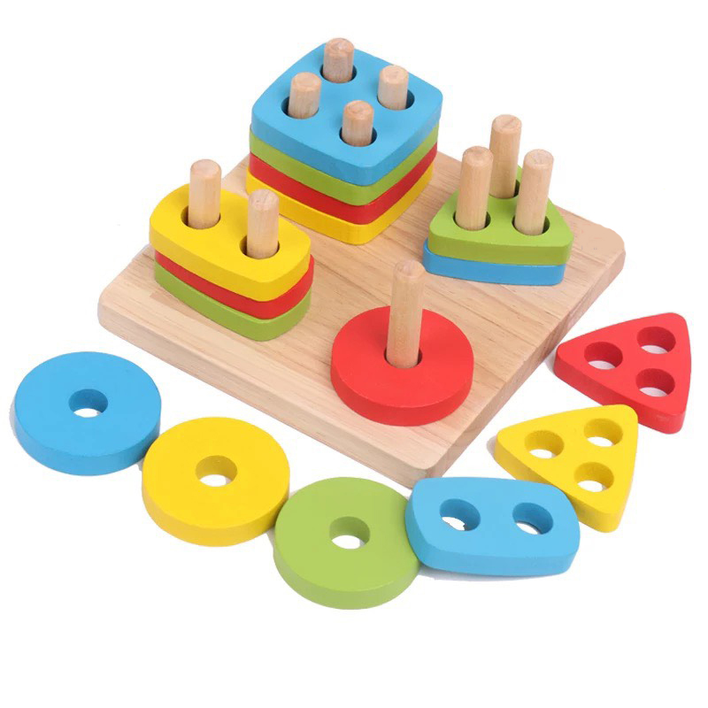 Đồ Chơi Gỗ,Giáo Cụ Montessori Giúp Bé Rèn Luyện Kỹ Năng Cơ Bản,Đồ Chơi Thông Minh Cho Bé Từ 2 Đến 4 Tuổi,Đồ Chơi Giáo Dục Bằng Gỗ