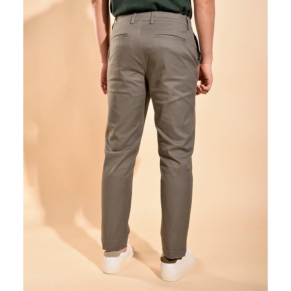 ROUTINE Quần kaki nam cotton co giãn 10F19PCA005 Castor gray