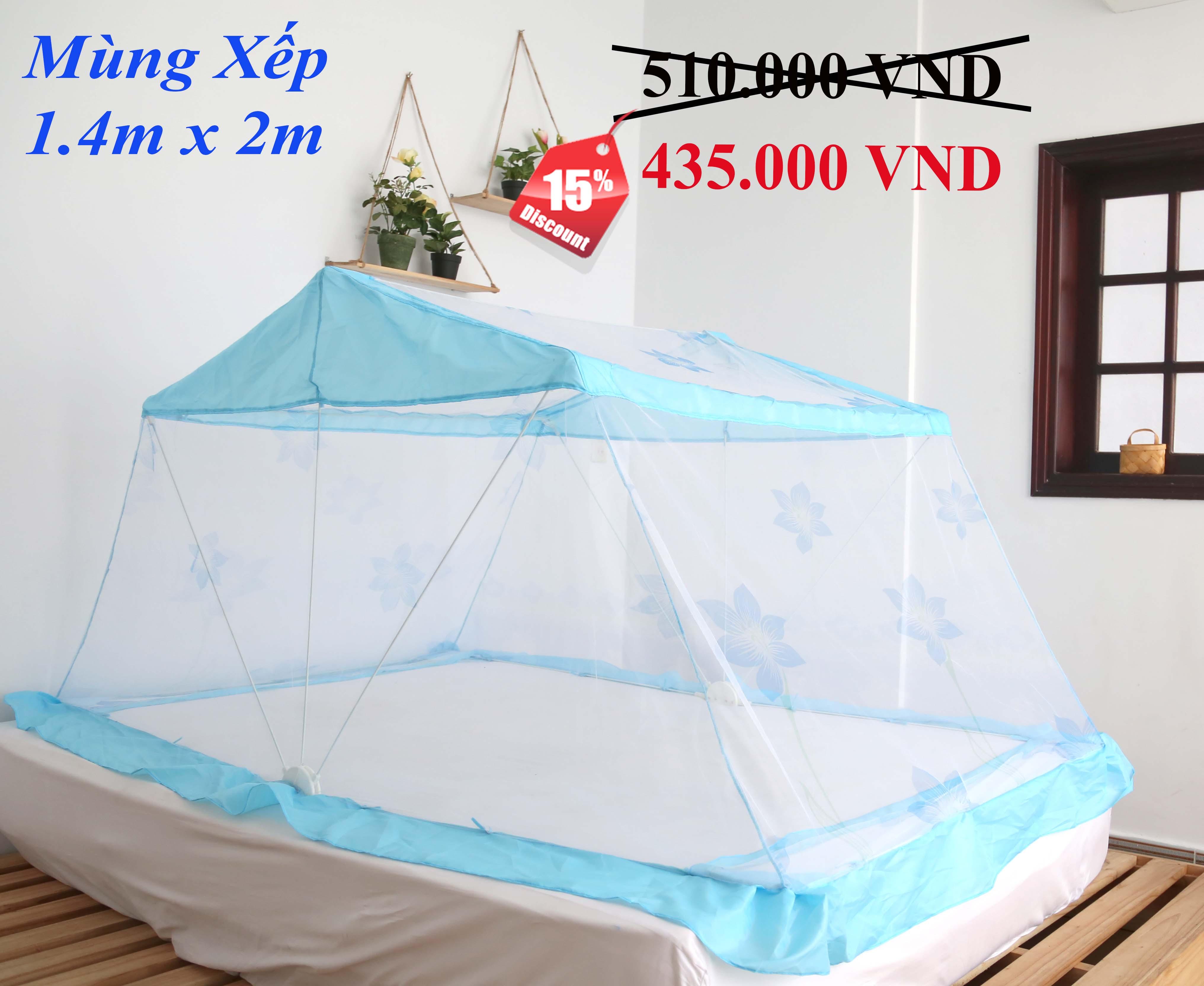 Mùng Xếp Thông Minh Hưng Ngân 1m4x2m