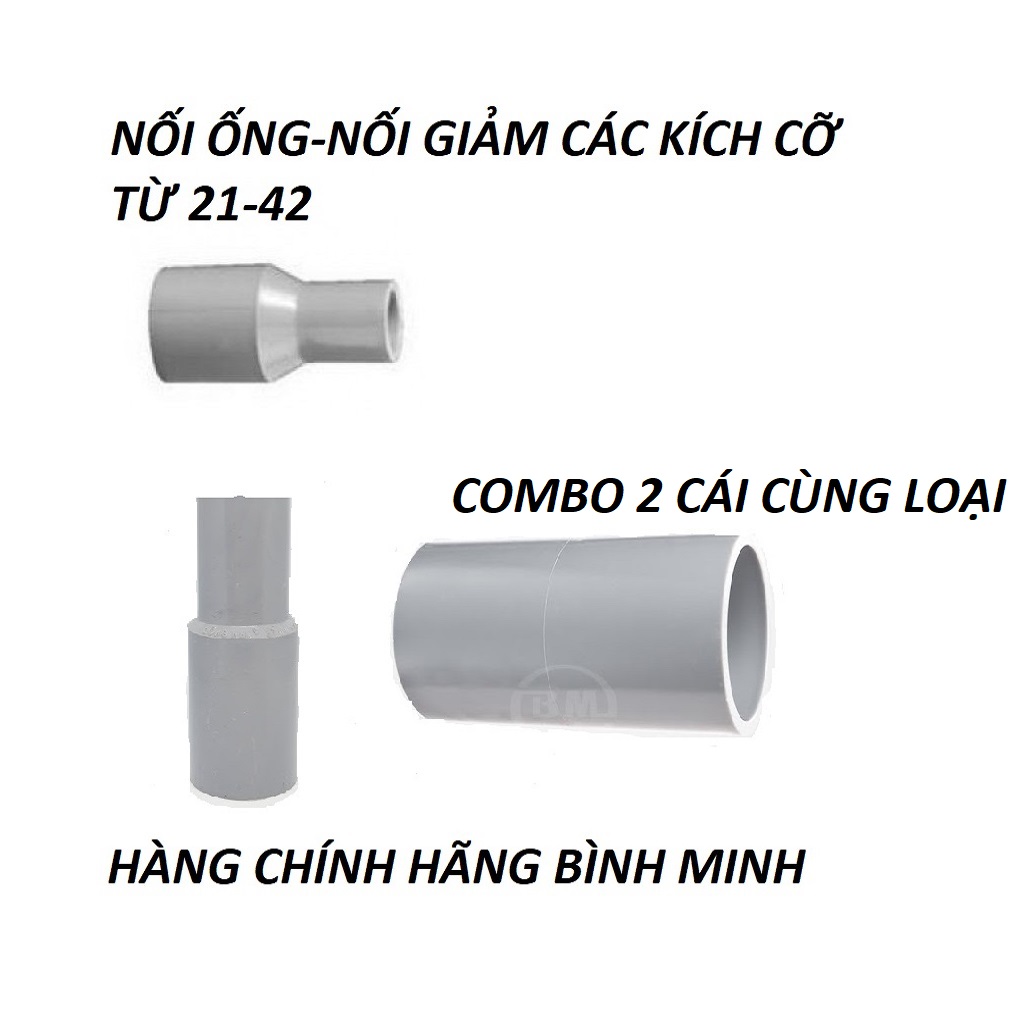 [HCM]COMBO 2 CÁI NỐI ỐNG BÌNH MINH CÁC PHI 21-27-34-42