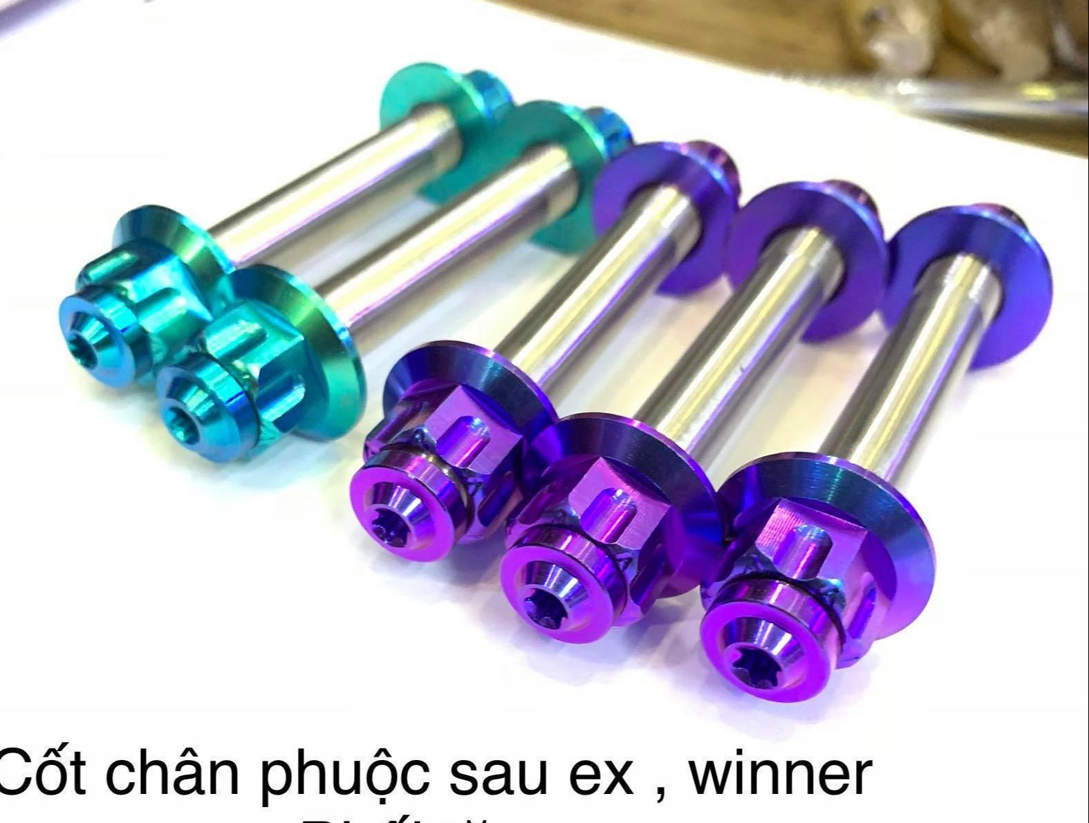 [HCM]Cốt chân phuộc + Tán Ốc Titan Gr5 Exciter  Winner  Sonic