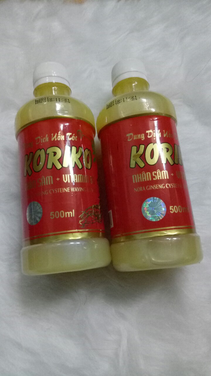 DUNG DỊCH UỐN TÓC NHÂN SÂM KORIKO 500ML