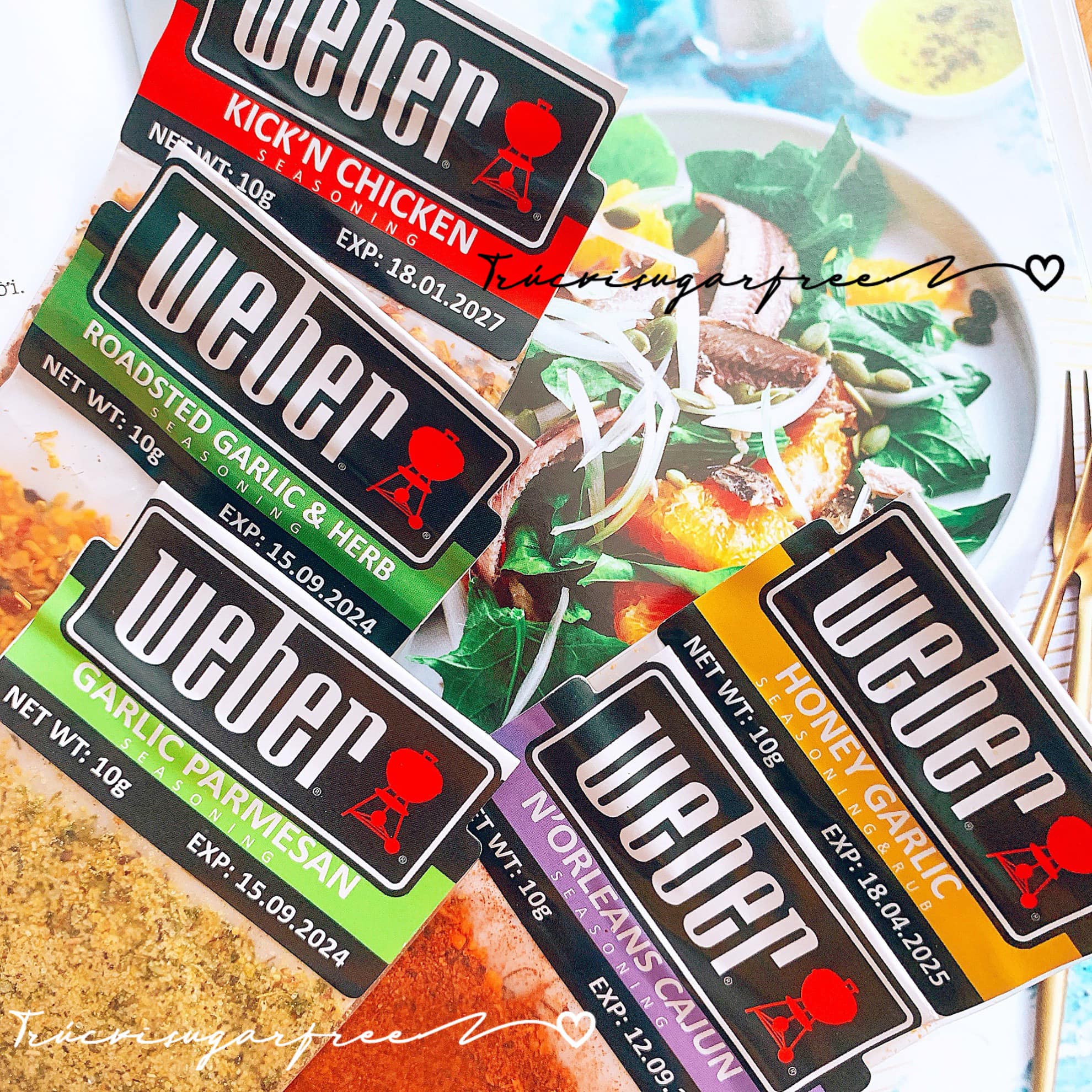 [Combo] Gia vị ăn kiêng 0 calo Weber( eat clean, keto, gymer, das, không đường )