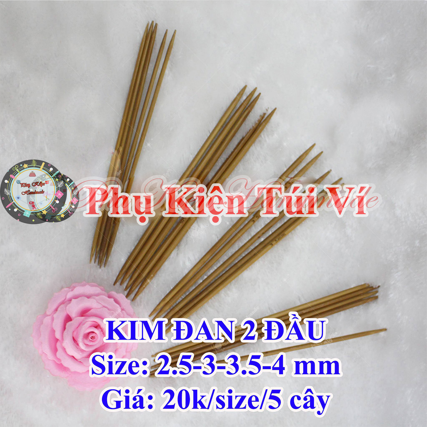 Double-Ended Knitting Needles (20K/Size/5 Pieces)