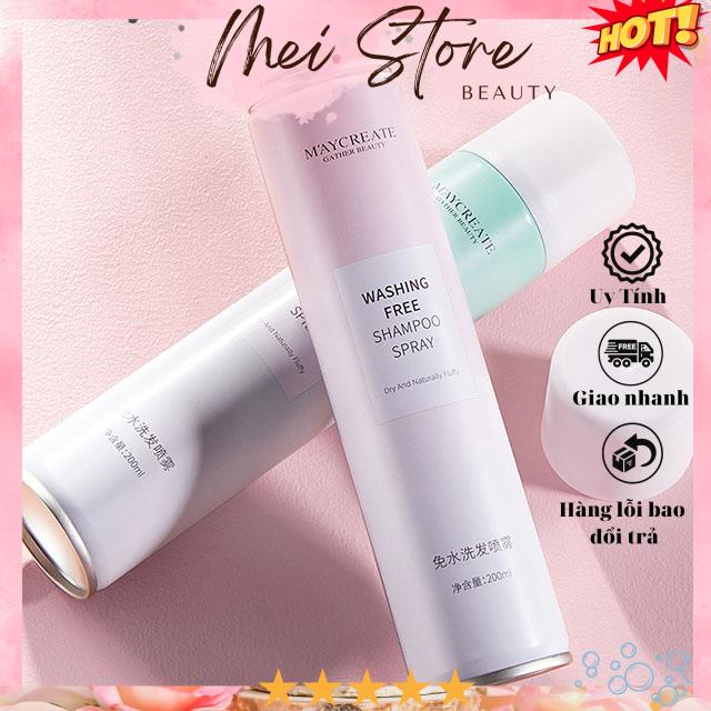 [GIẢM 5% ĐƠN 129K][HCM]Dầu Gội Khô Maycreate Washing Free Shampoo 200ml