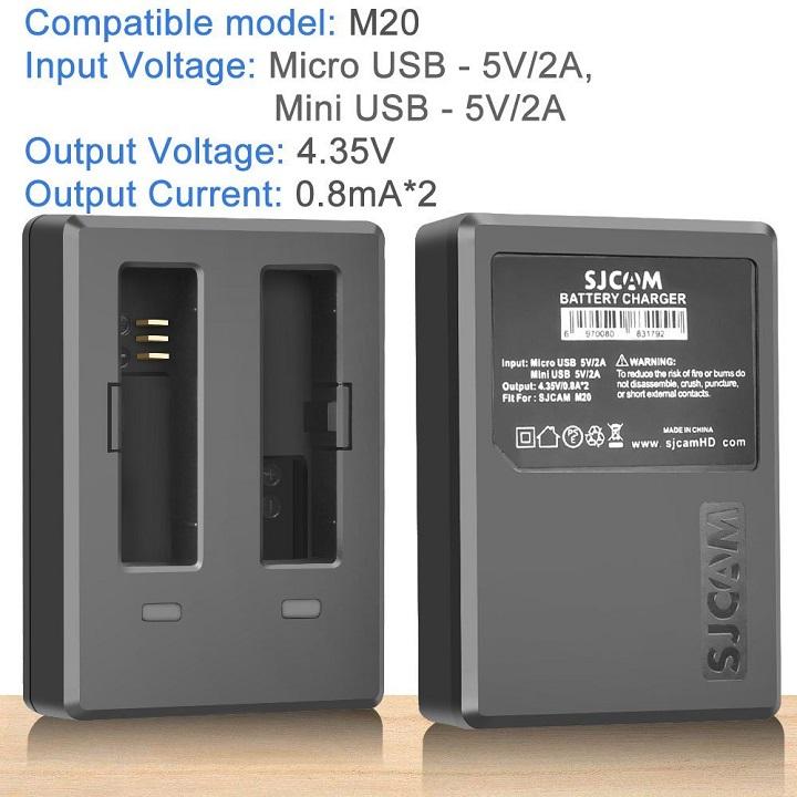 Dock sạc đôi cho SJCAM M20