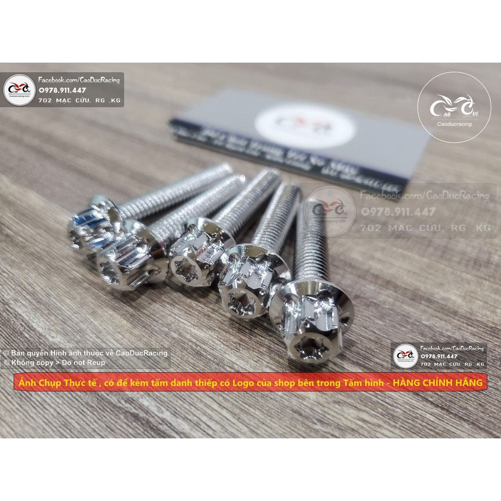 ốc salaya 8x40 gắn pass pô đầu trụ cực đẹp