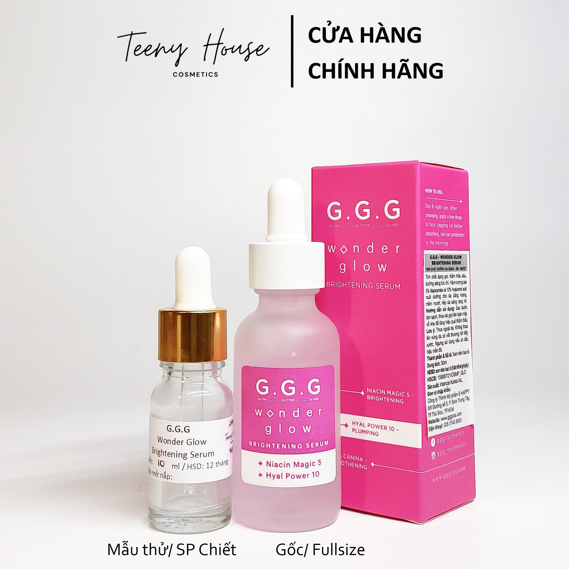 [Chiết - Minisize] Serum cấp nước dưỡng sáng GGG Wonder Glow