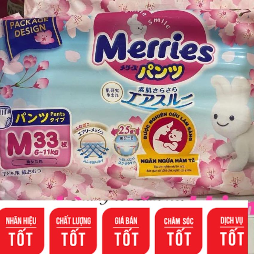 Bỉm merries nội địa nhật cộng miếng
