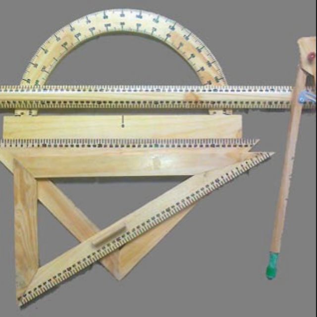 Bộ dụng cụ giảng dạy dành cho giáo viên.(thước 1m và 50cm).