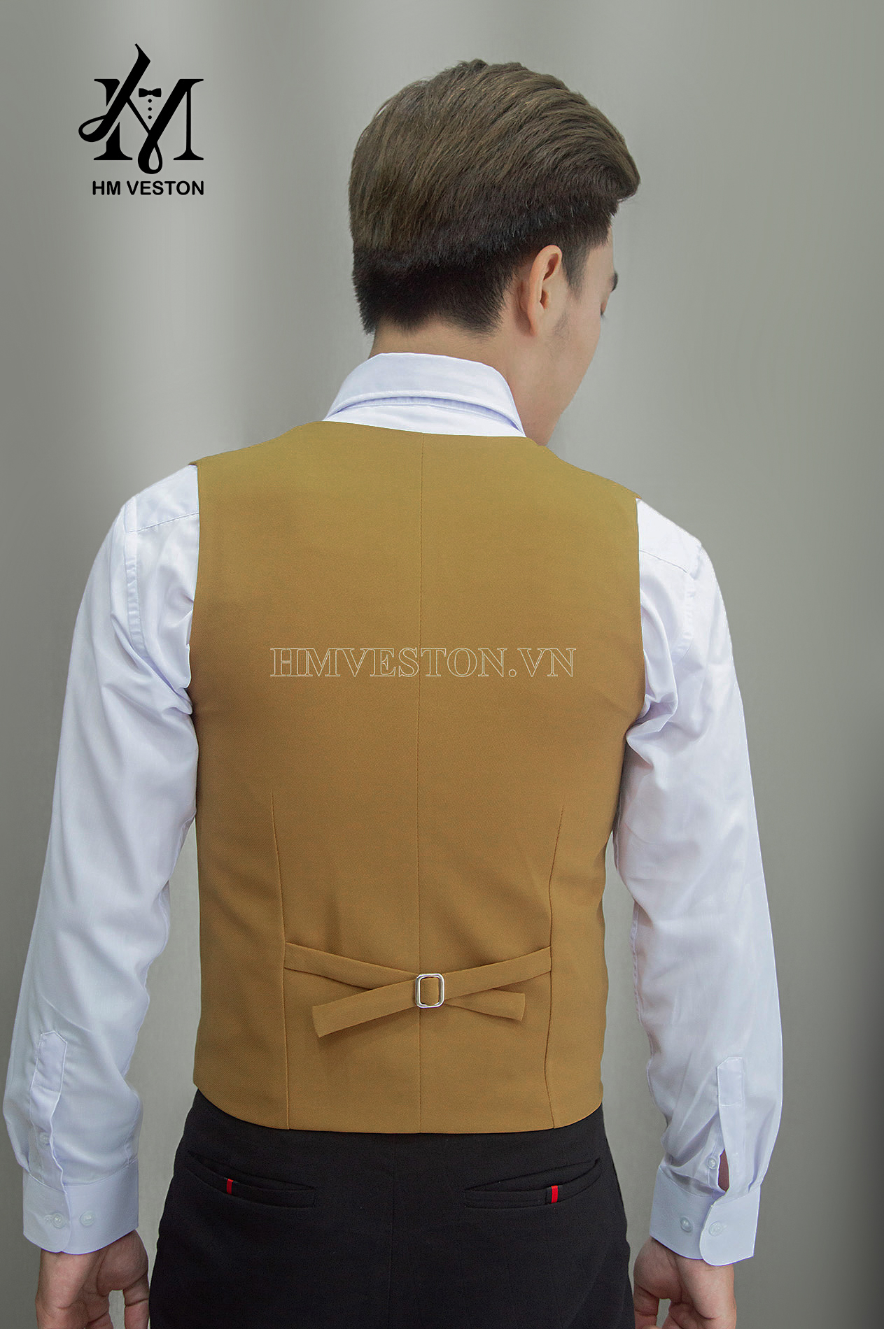 [HCM]Áo Gile Nam Phong Cách Màu Đồng Form Ôm