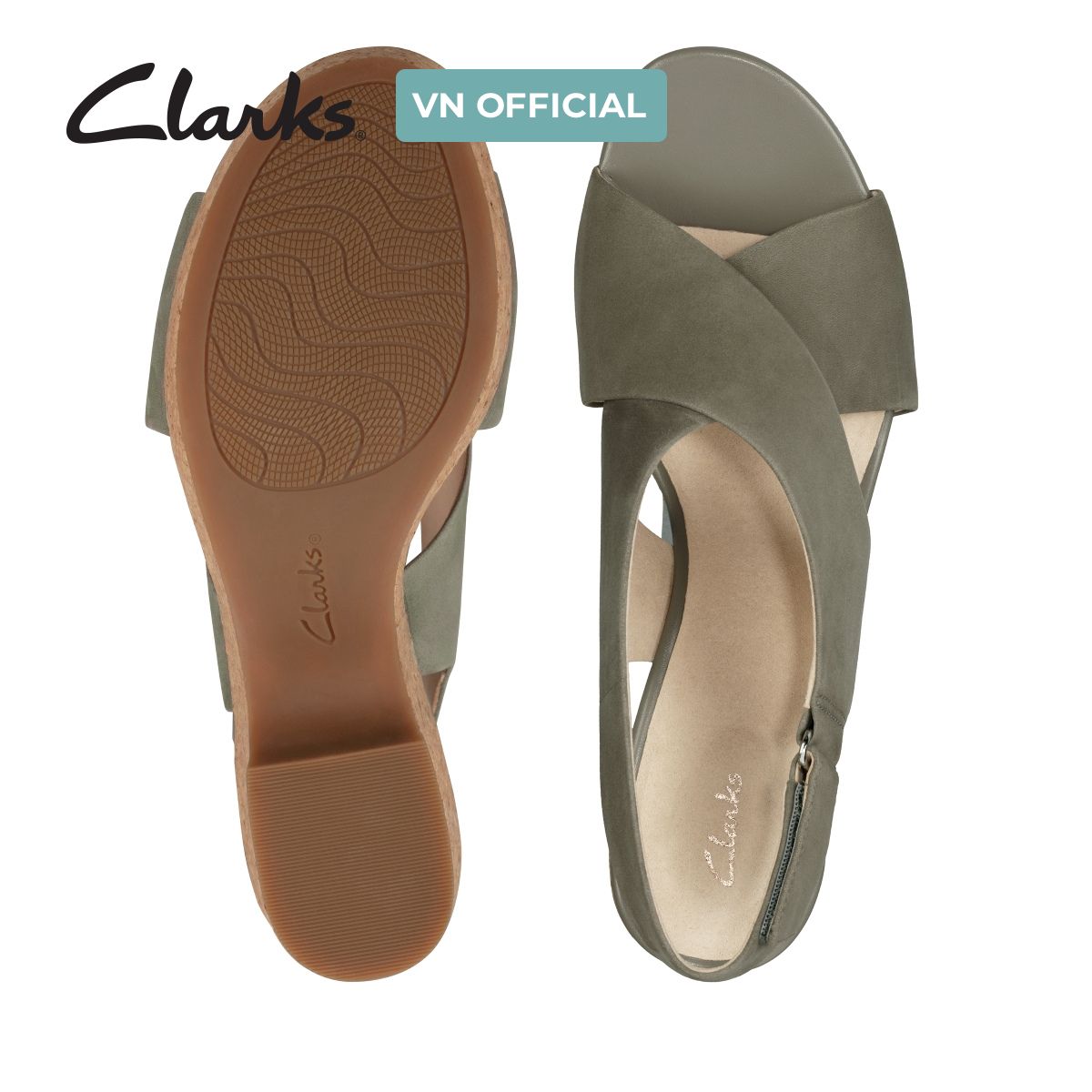 Giày Sandal Đế Xuồng Da Nữ Clarks - Maritsa Lara